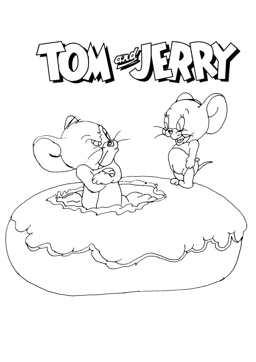 Tom and jerry coloring page