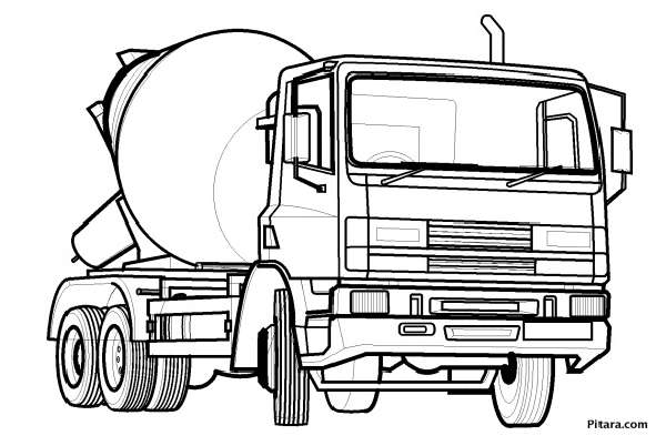 Land transportation coloring pages kids network