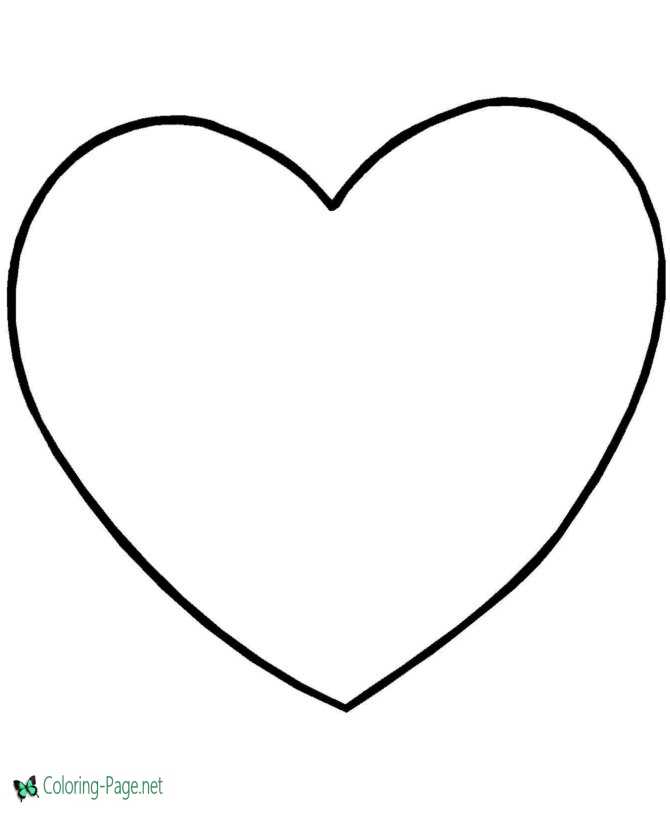 Valentines day coloring pages heart to color