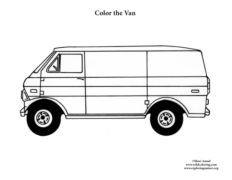 Van â coloring nature