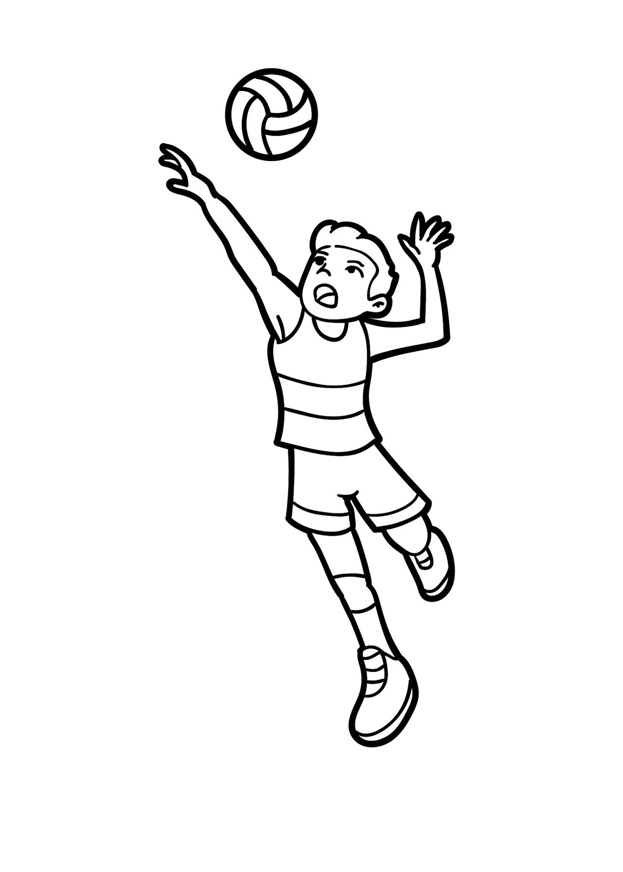 Volleyball coloring pages by coloringpageswk on