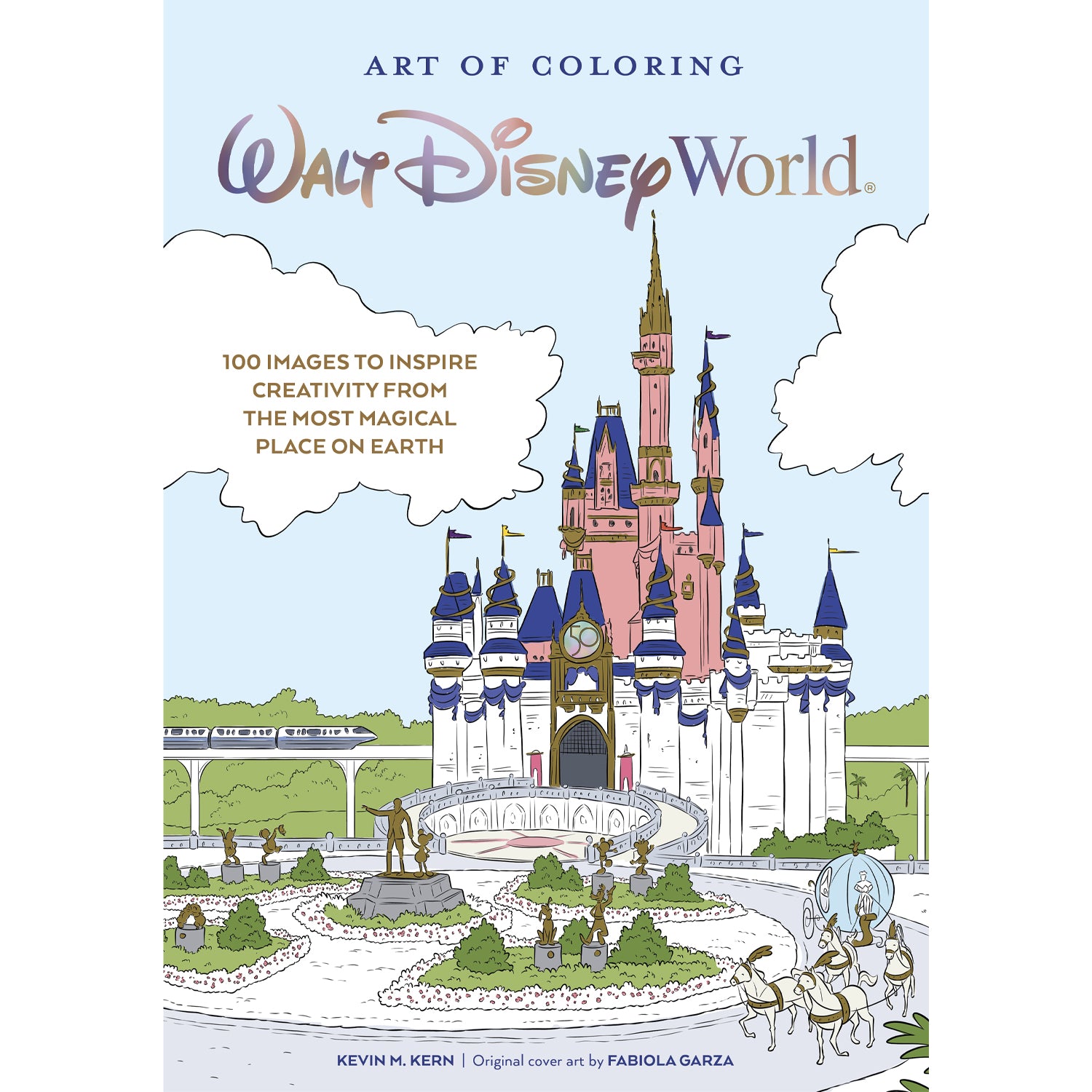 Art of coloring walt disney world coloring book â the pink a la mode