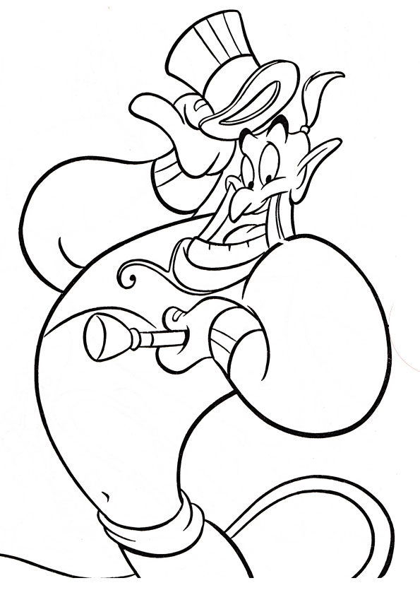 Coloring pages walt disney aladdin coloring page