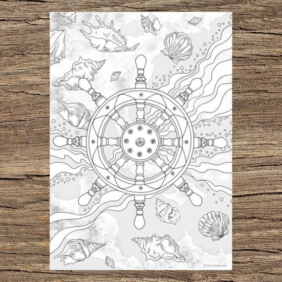 Wheel printable adult coloring page from favoreads coloring