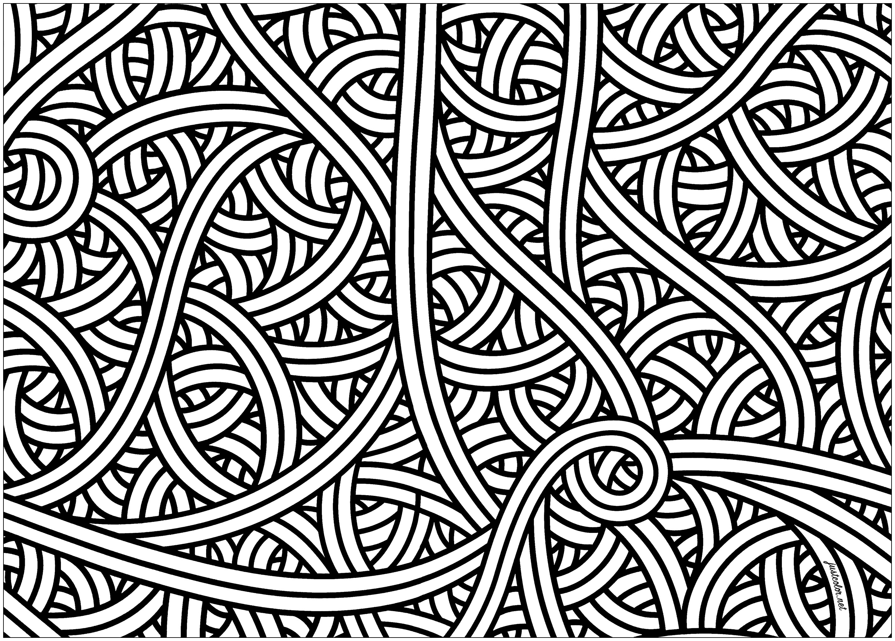 Intertwined lines