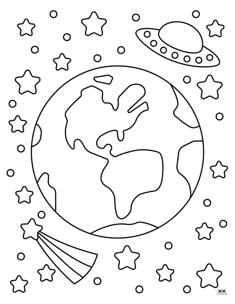Earth coloring pages