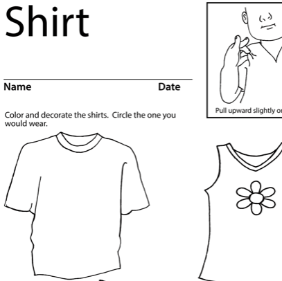 Coloring sheet