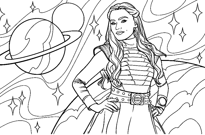Disney zombies coloring pages