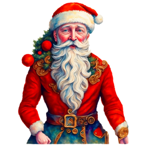 Descarga santa claus listo para la temporada navideãa png en lãnea