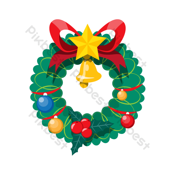 Dibujos animados de elementos de diseão de objetos de navidad para tarjeta de invitaciãn fita aão nuevo elementos graficos plantilla ai dcarga gratuita