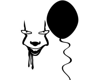 Pennywise svg png halloween svg png horror svg png vector