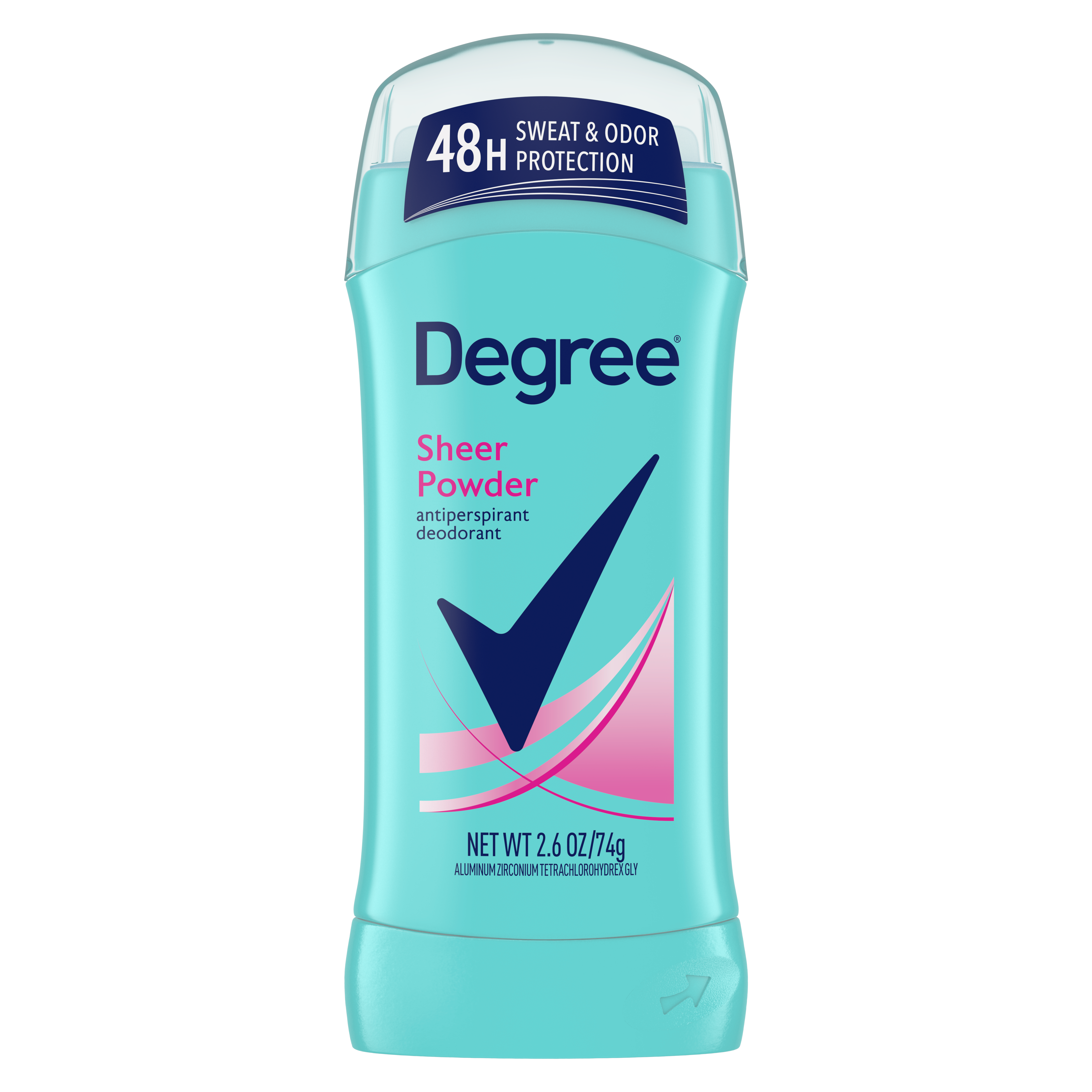 Sheer powder dry protection antiperspirant deodorant stick degree us