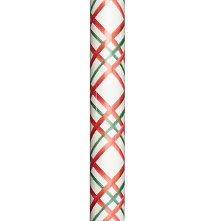 Red and black plaid wrapping paper