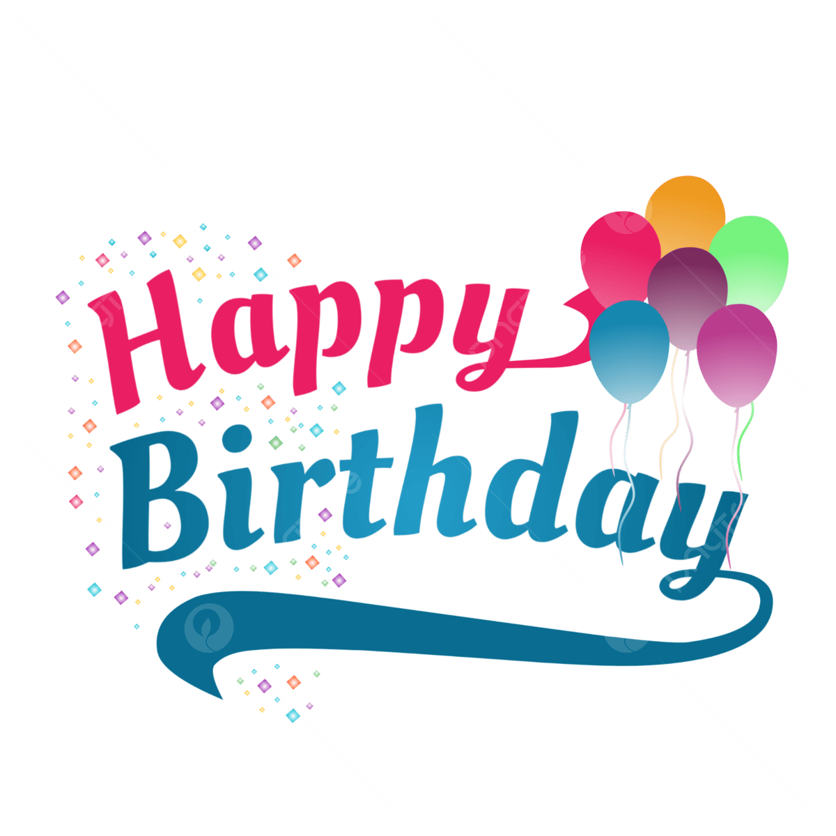 Birthday text vector png vector psd and clipart with transparent background for free download