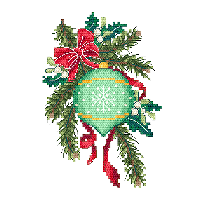 Printed cross stitch pattern