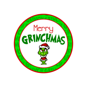 Merry grinchmas package tags â dots and bows designs