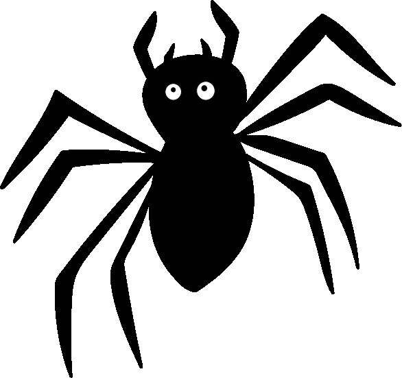 Rainbow spiders digital clipart colorful spiders including