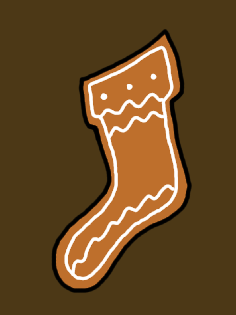 Gingerbread christmas stocking by iamautism on
