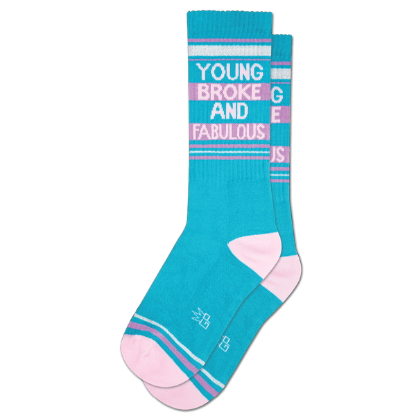 Young broke fabulous unisex crew sock