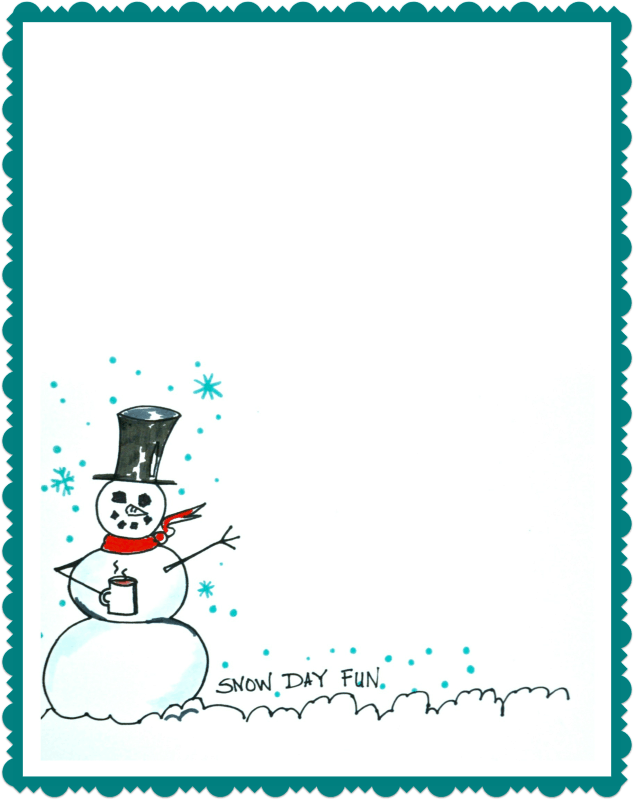 Free snowman printable with clipboard diy photo display