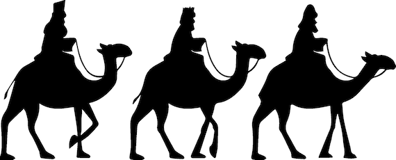 Three wise men svg png dxf