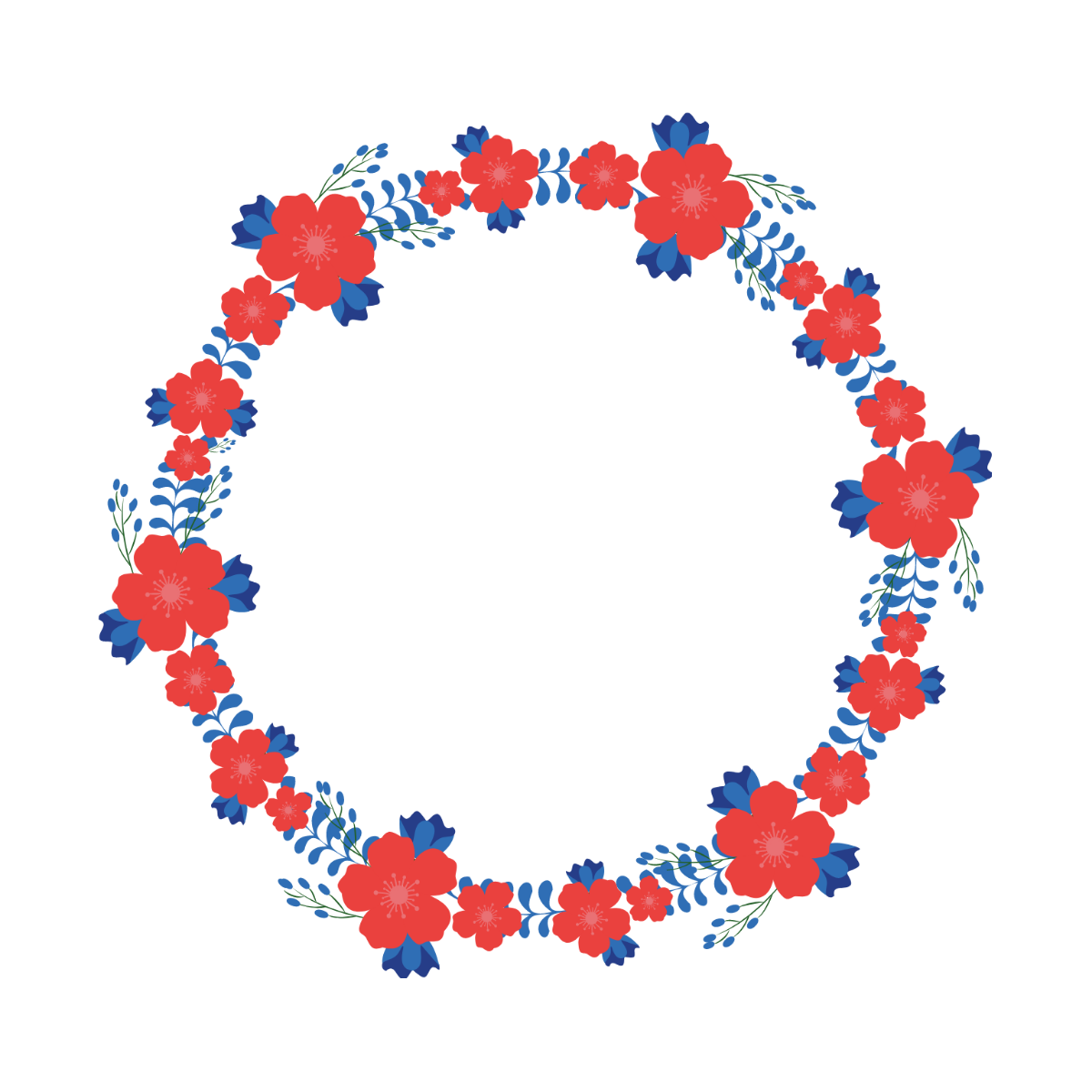 Free floral wreath
