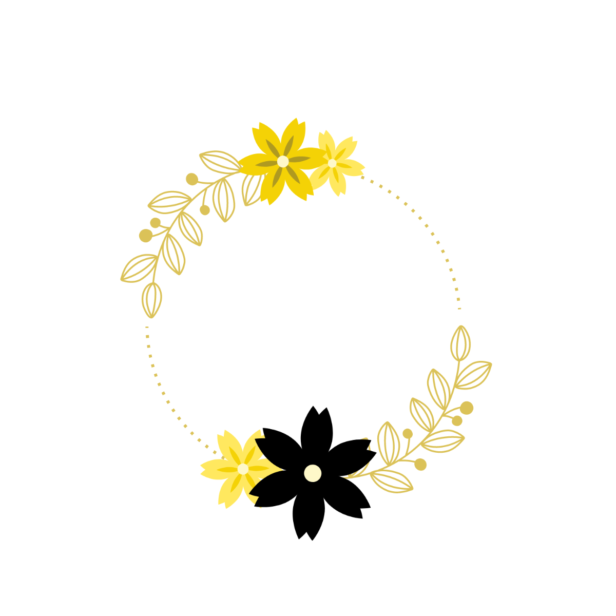 Free floral wreath