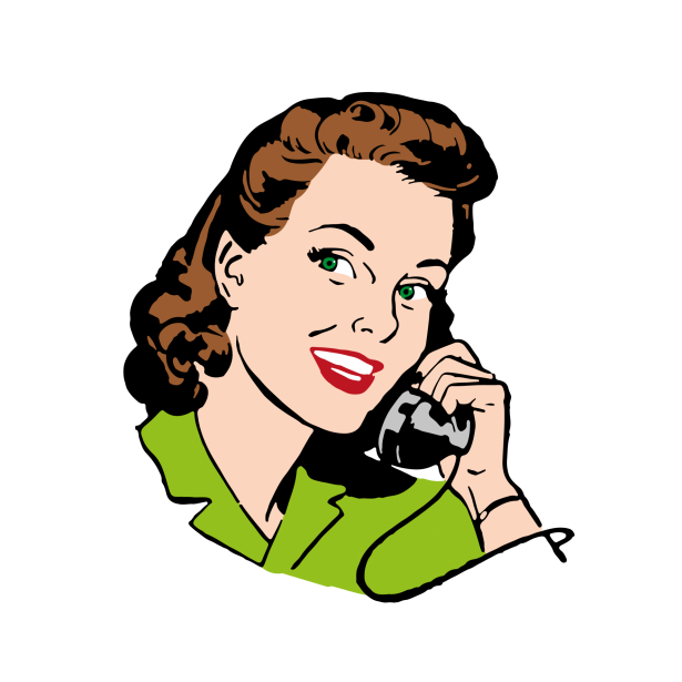 Retro woman s clipart free stock photo