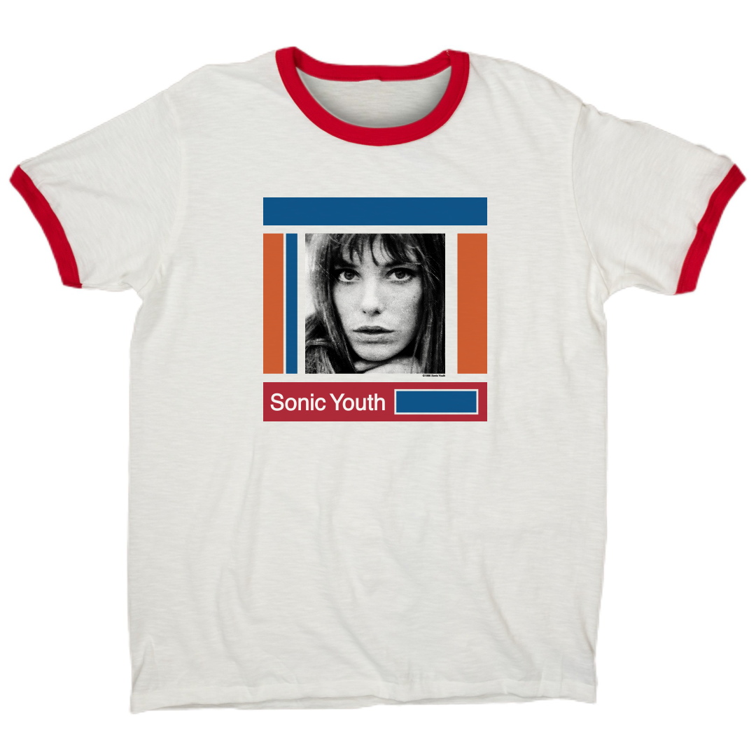 Sonic youth jane birkin rare shirt modern reprint ringer punk grunge shirt s