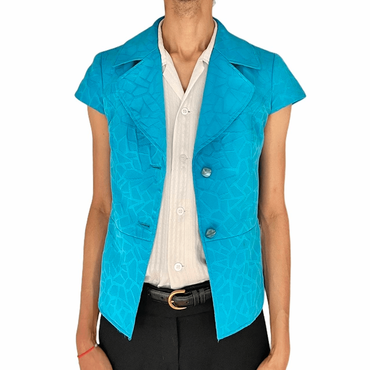 Spring vest festival blazer short sleeve cute top s fashion lightweight jacket