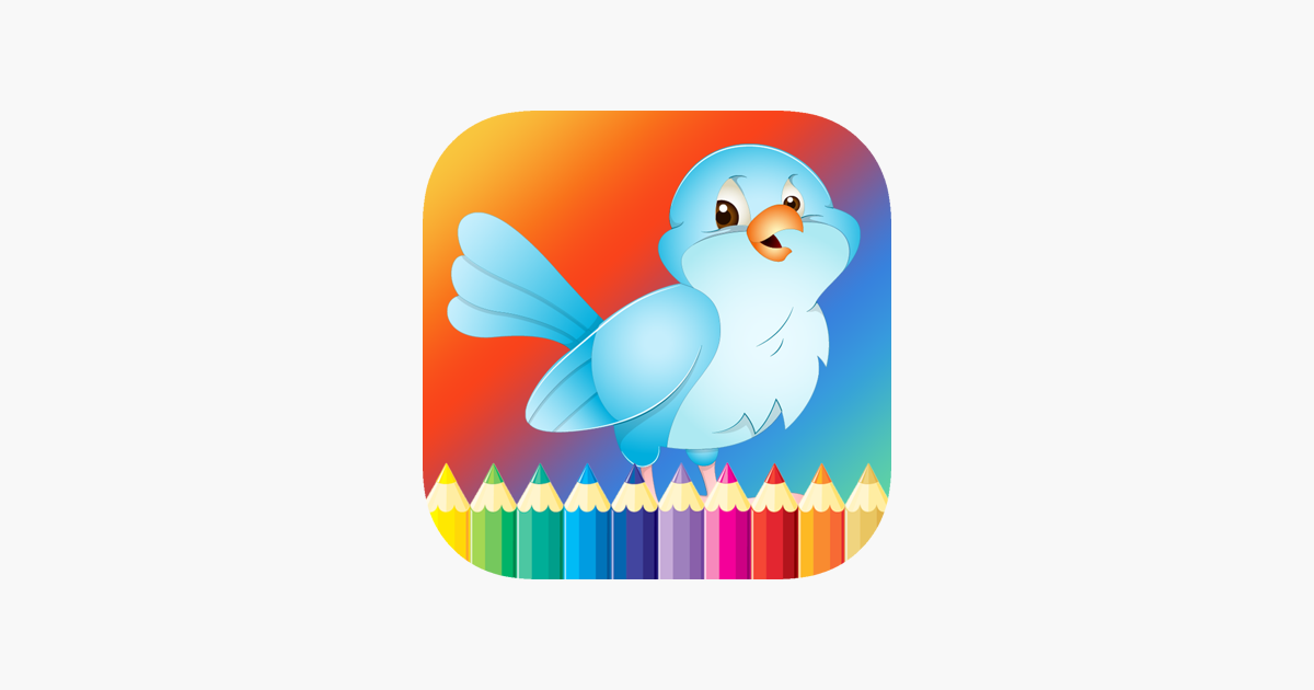Bird coloring book for kids