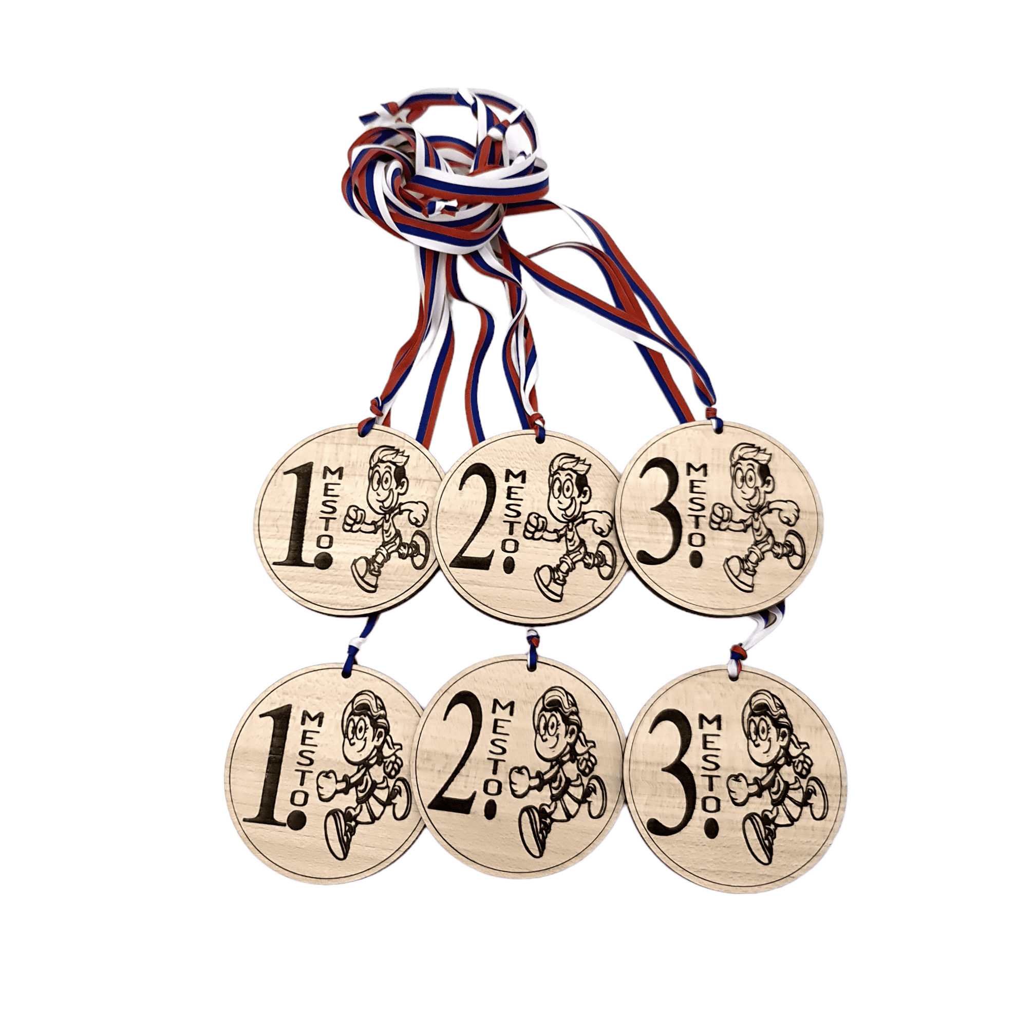 Komplet lesenih medalj