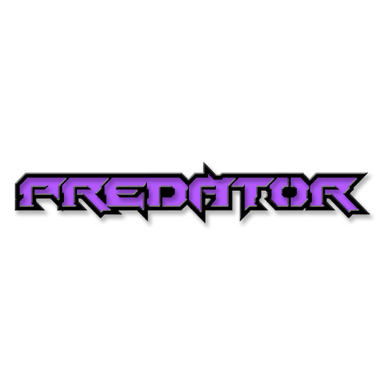 Custom predator text emblem