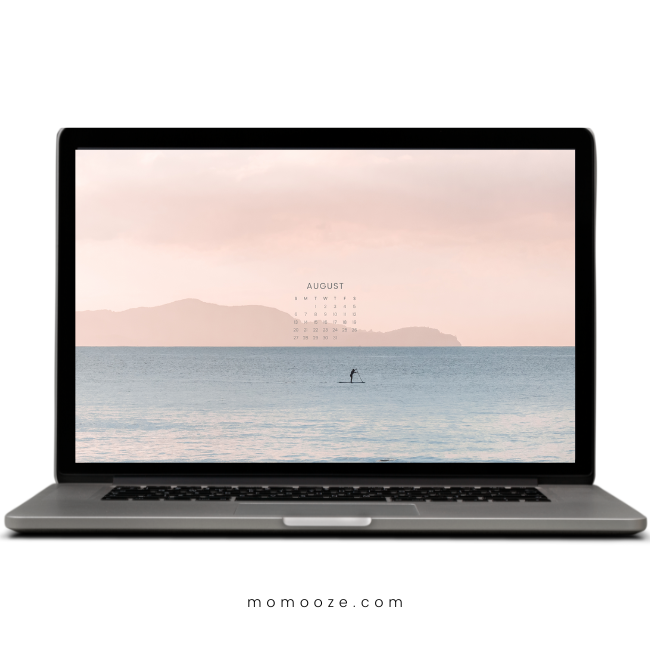 Free pretty august wallpaper designs with calendar