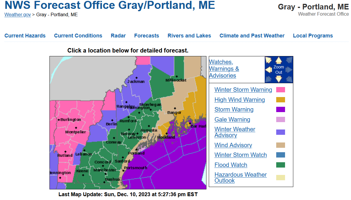 Weather service issues warning for high winds possible flooding news
