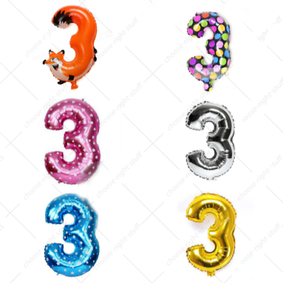 Th th th age birthday party number foil balloon air pink blue gold silver