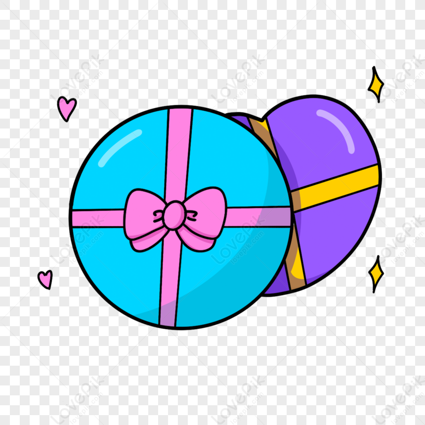 Cute ribbon gift box cartoon birthday clip artbirthday partyhand draw png image free download and clipart image for free download