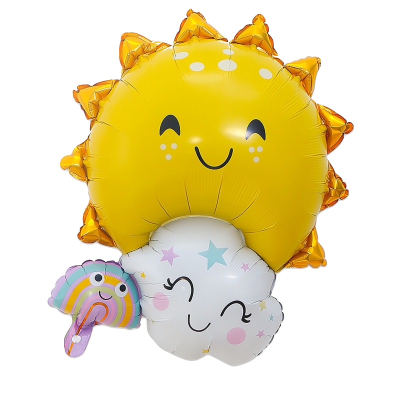 Sun cloud moon new arrival baby shower balloon