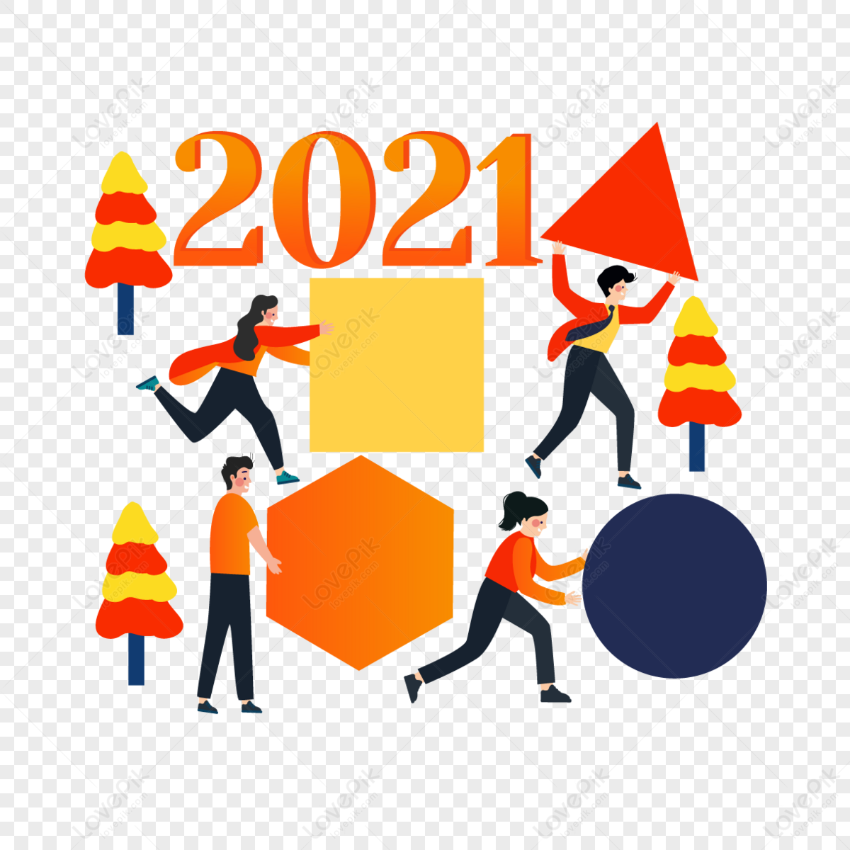 Happy new year png images with transparent background free download on