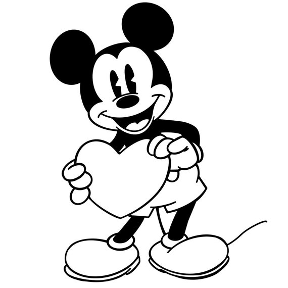 Mickey mouse heart svg file