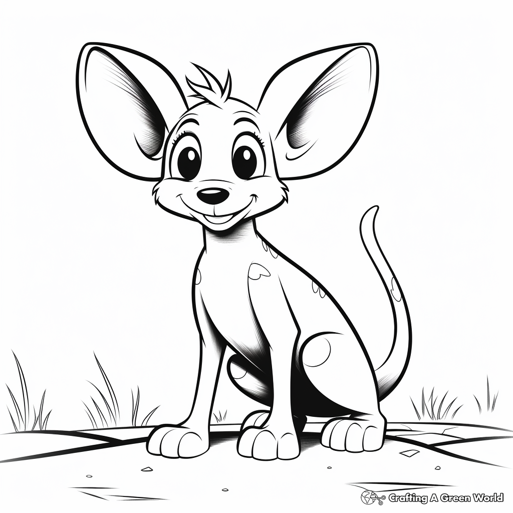 Kangaroo rat coloring pages