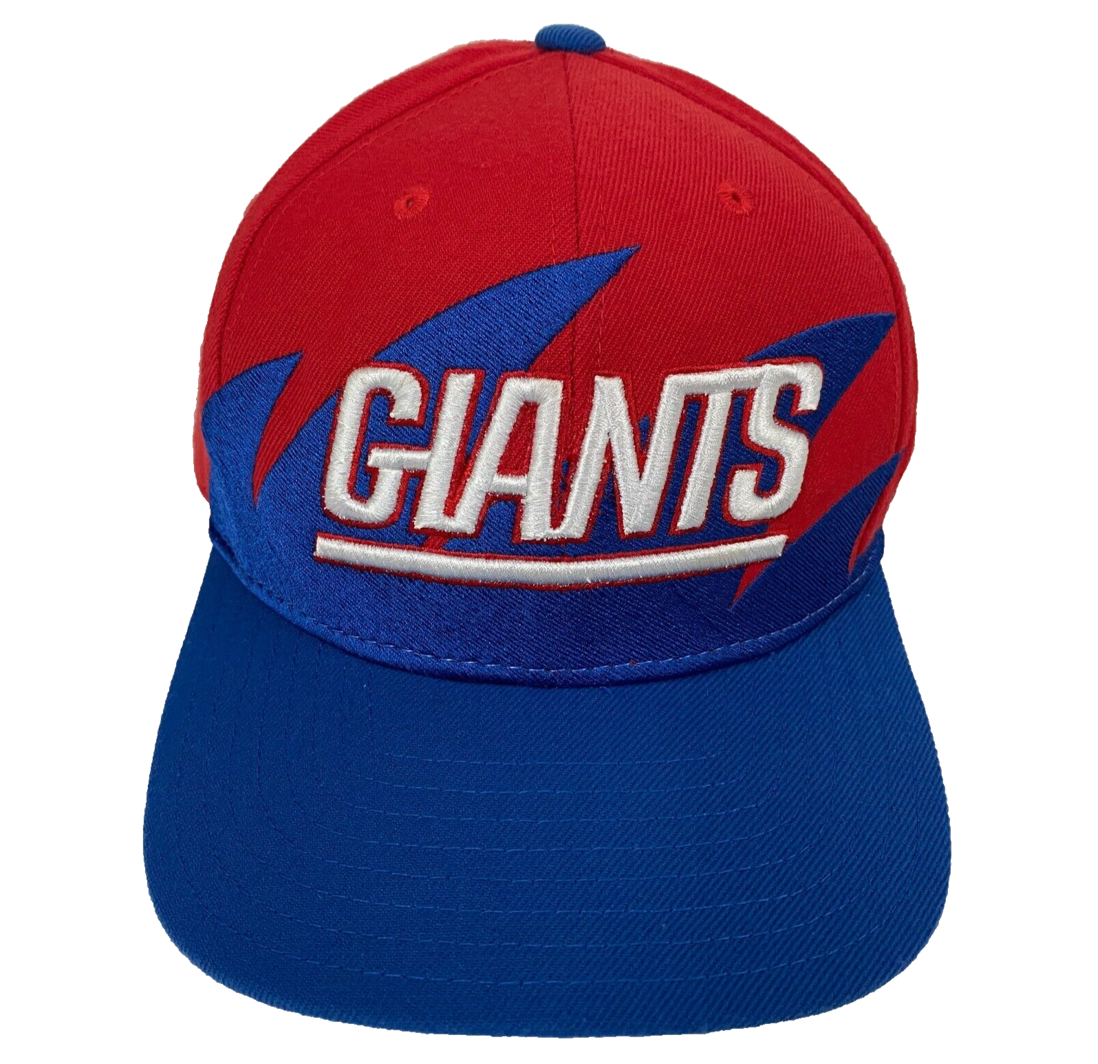 New york giants hat mitchell ness mens red sharktooth nfl snap back football cap