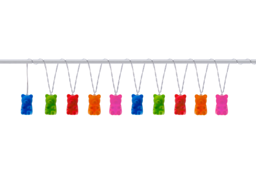 Teddy bear candy light garland la boutique de teddy bear candy light garland