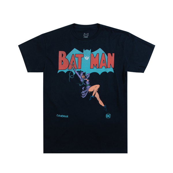 Dc ics catwoman classic navy tee