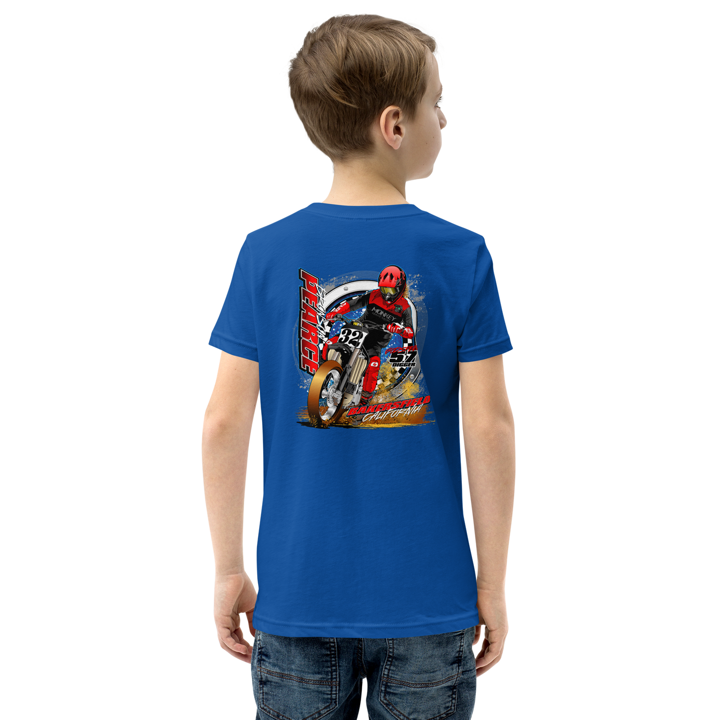 Bronson pearce racing youth short sleeve t