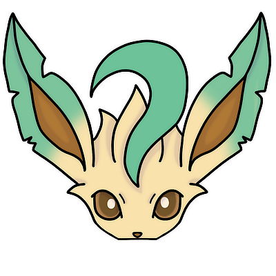 Leafeon pokemon anime weatherproof peeker sticker car decal