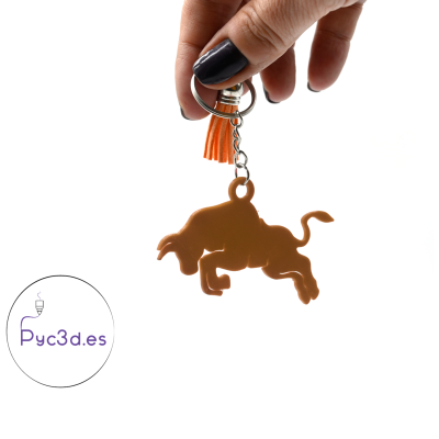 Bull keychain d models download creality cloud