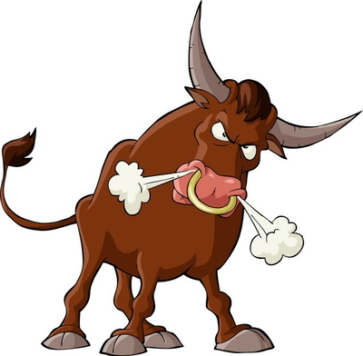 Kroppskudde angry bull