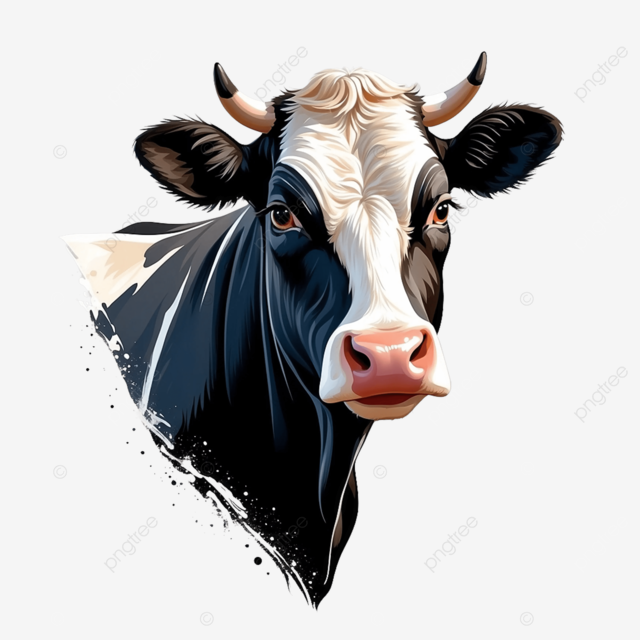 Portrait of a cow portrait of a cow cow png transparent image and clipart for free download