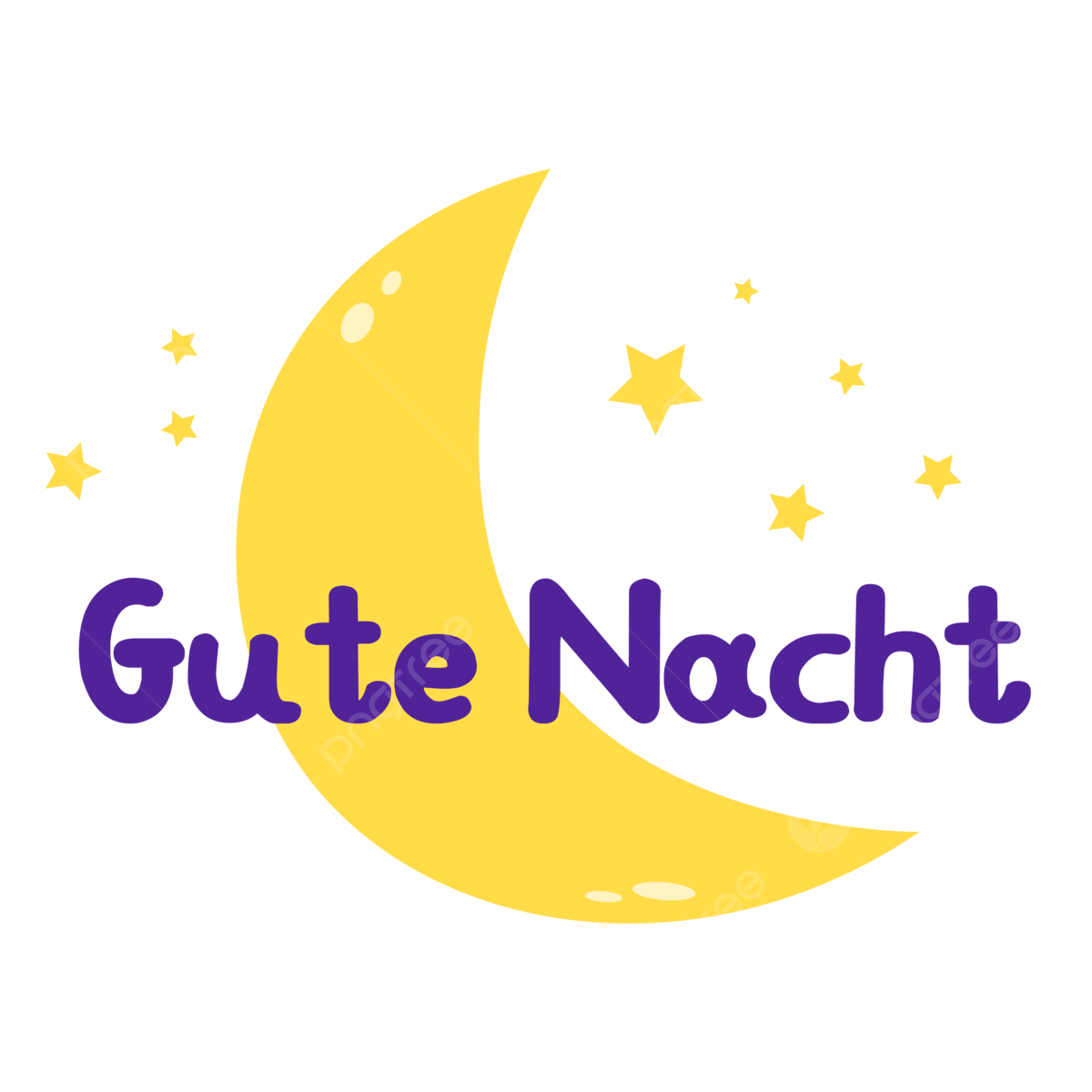 Good night sleep vector hd images good night german logo good night night gute nacht png image for free download